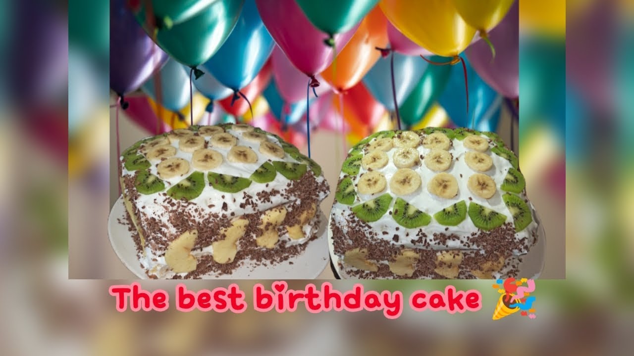 جاتو فانيليا بالفواكه / ابسط طريقة لكيك عيد ميلاد بالفواكه، الفانيلا و كريم شانتيه