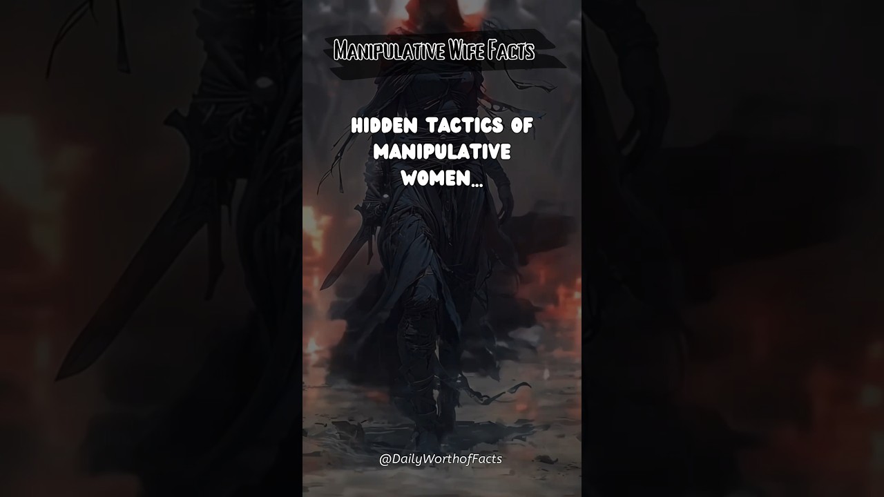 Hiden tactics of manipulative women... #manipulation #women #psychologyfacts #facts #wife #shorts