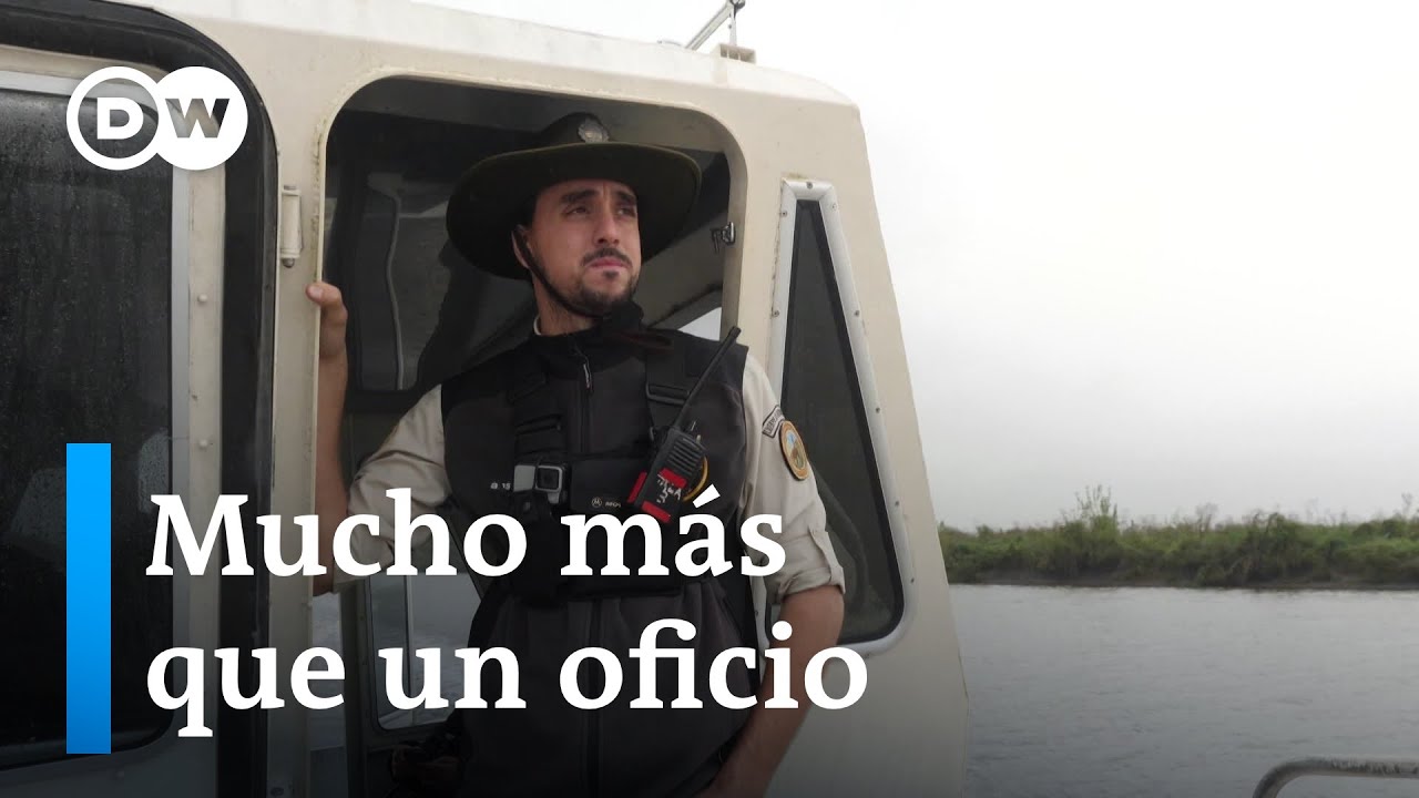 Guardaparques argentinos de Ciervo de los Pantanos