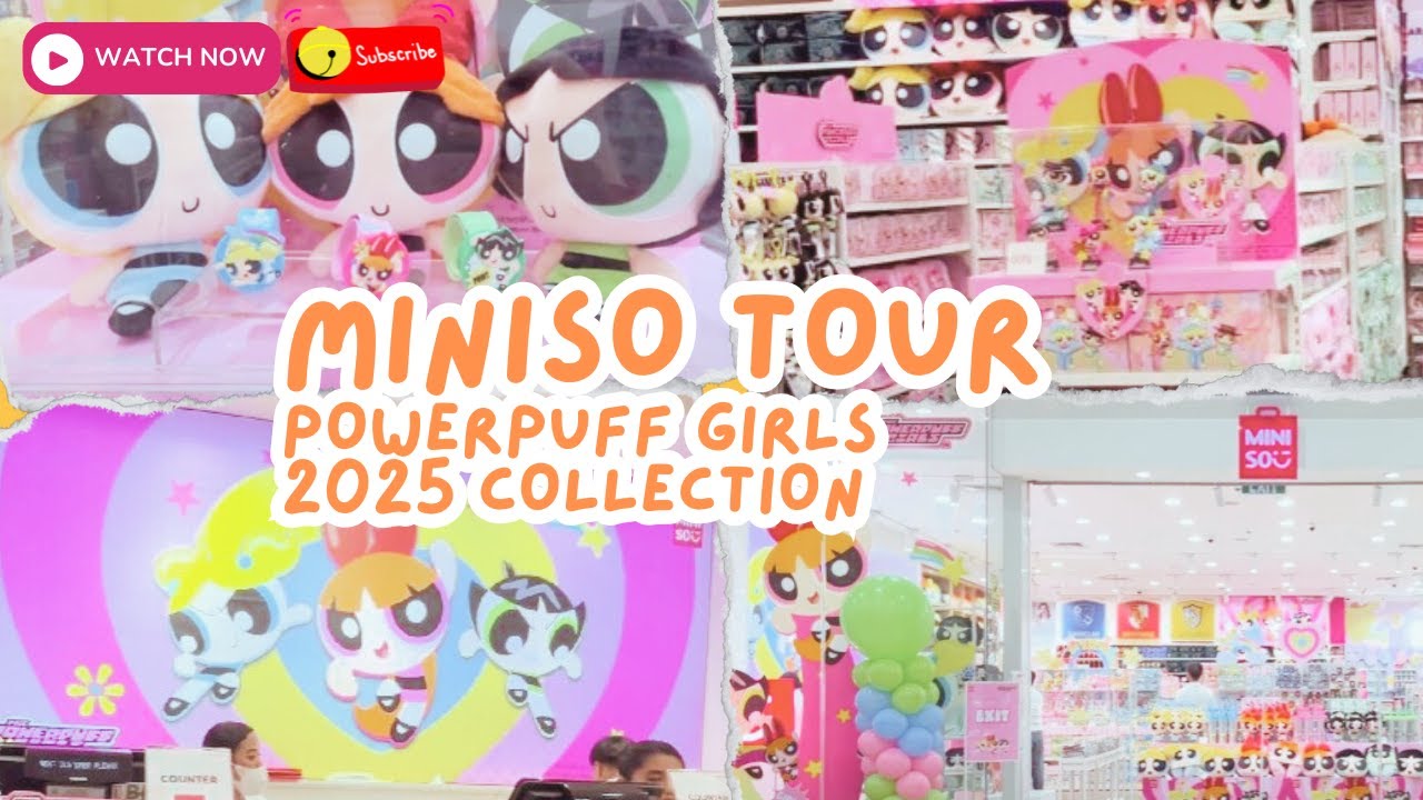 Powerpuff Girls is now in Miniso! blind box, pillows, keychain trinkets and more✨
