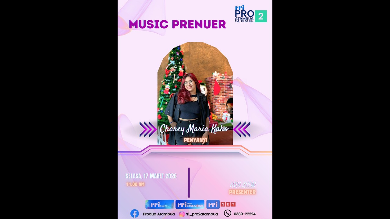 [LIVE] MUSIC PRENUER WITH CHAREY MARIA KAHO || SELASA, 17 MARET 2026