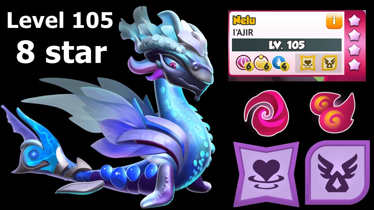 Best Sigil and Level 6 Mastery for Ancient Iajir Dragon | level up to 105 with 8 star | DML