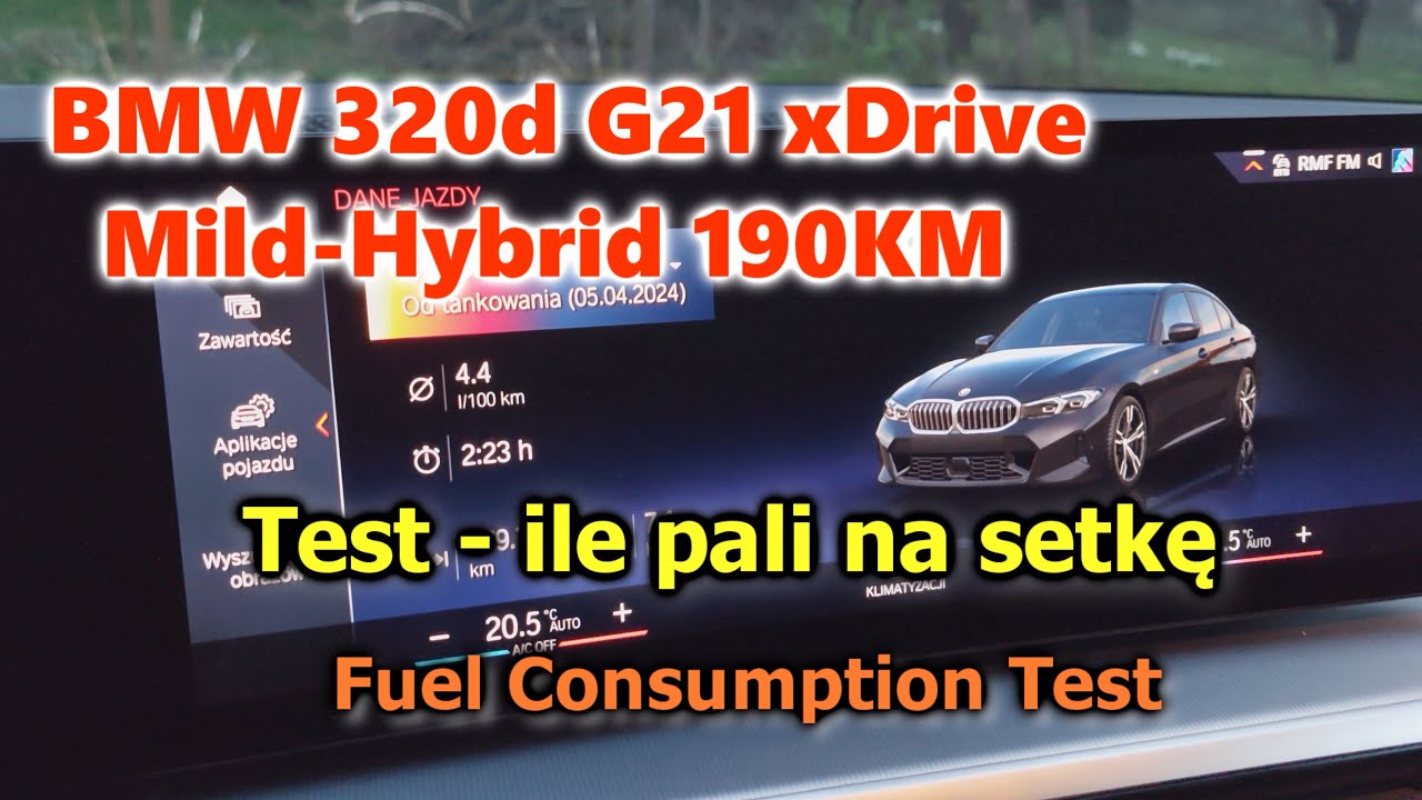 BMW 320d G21 xDrive 190PS | Nowa seria 3 - Ile pali na setkę? | Test