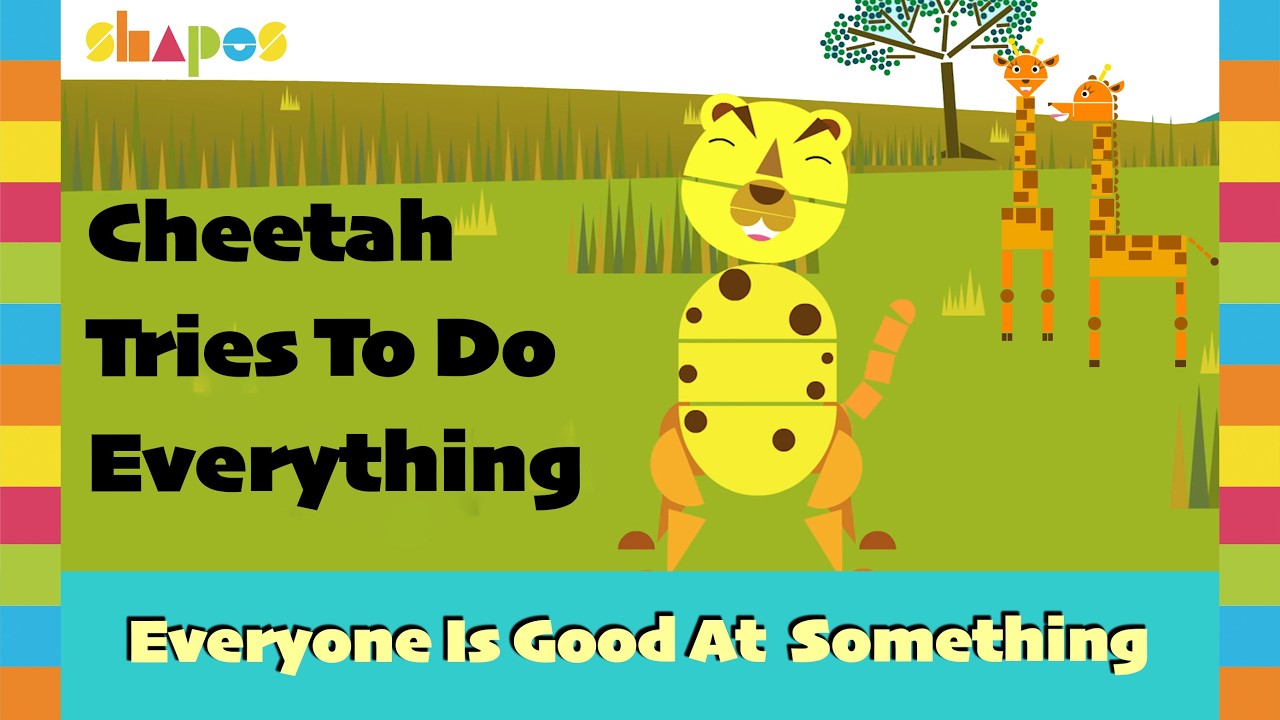Гепард пытается делать всё | Каждый в чём-то хорош | SHAPES (4K)