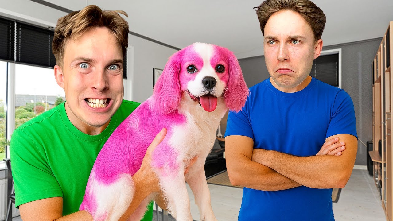 Farver Mikkels Hund LYSERØD PRANK!!