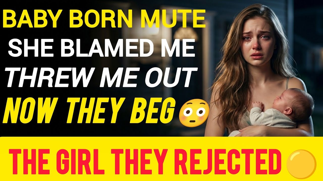 They Kicked Me Out Because My Baby Was Mute… Years Later They Begged for Forgiveness