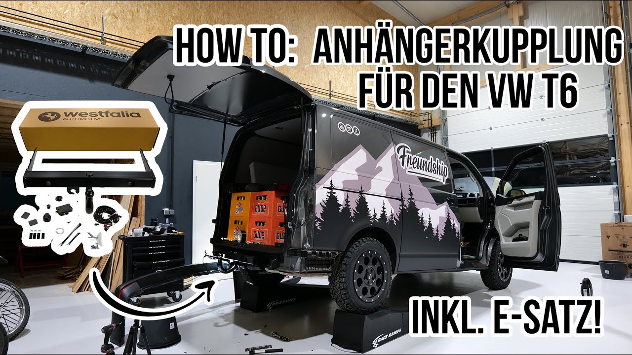 HOW TO: Westfalia Anhängerkupplung inkl. E-Satz beim VW T6 OHNE Vorbereitung montieren! FREUNDSHIP