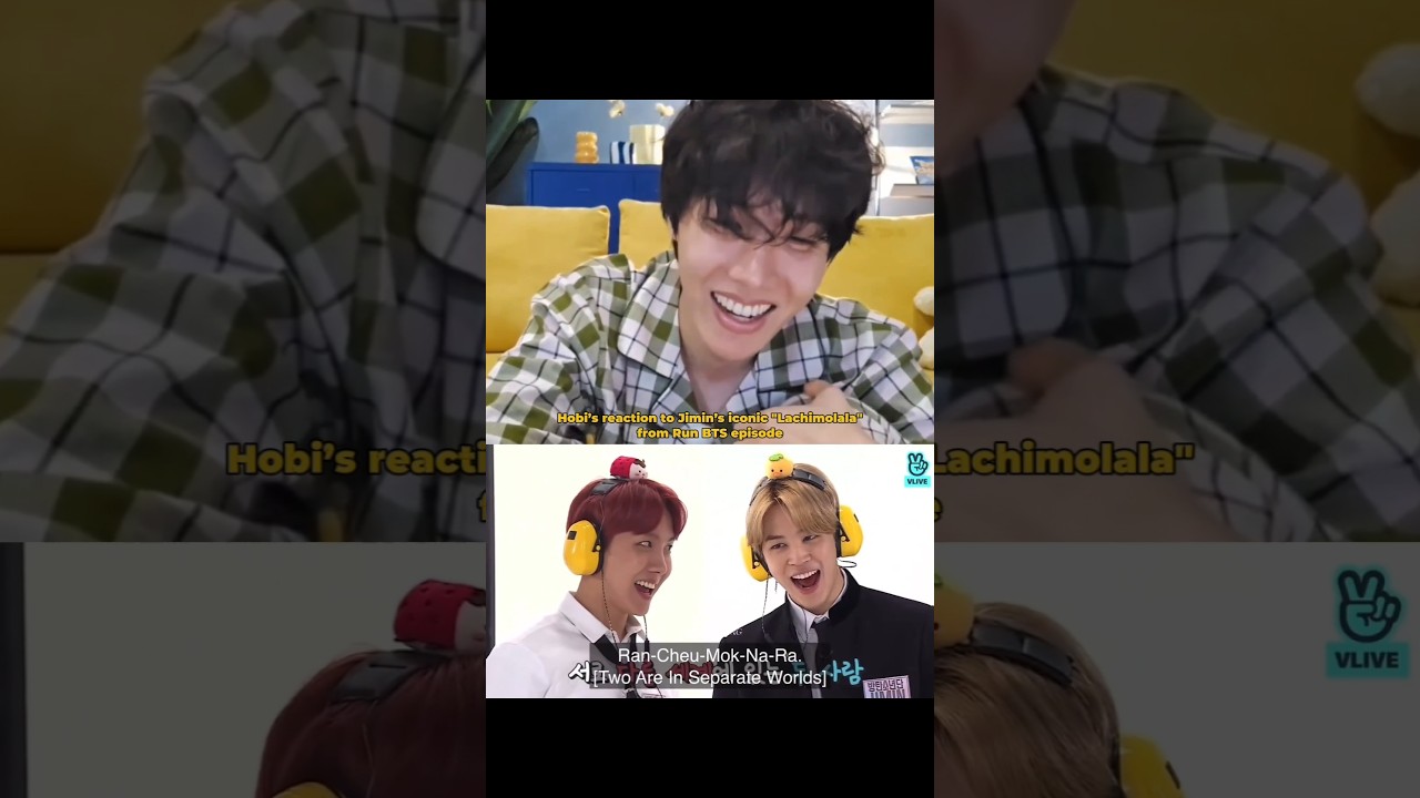 Hobi&rsquo;s reaction to Jimin&rsquo;s iconic Lachimolala😭😭 #shorts #ytshorts #bts #jhope