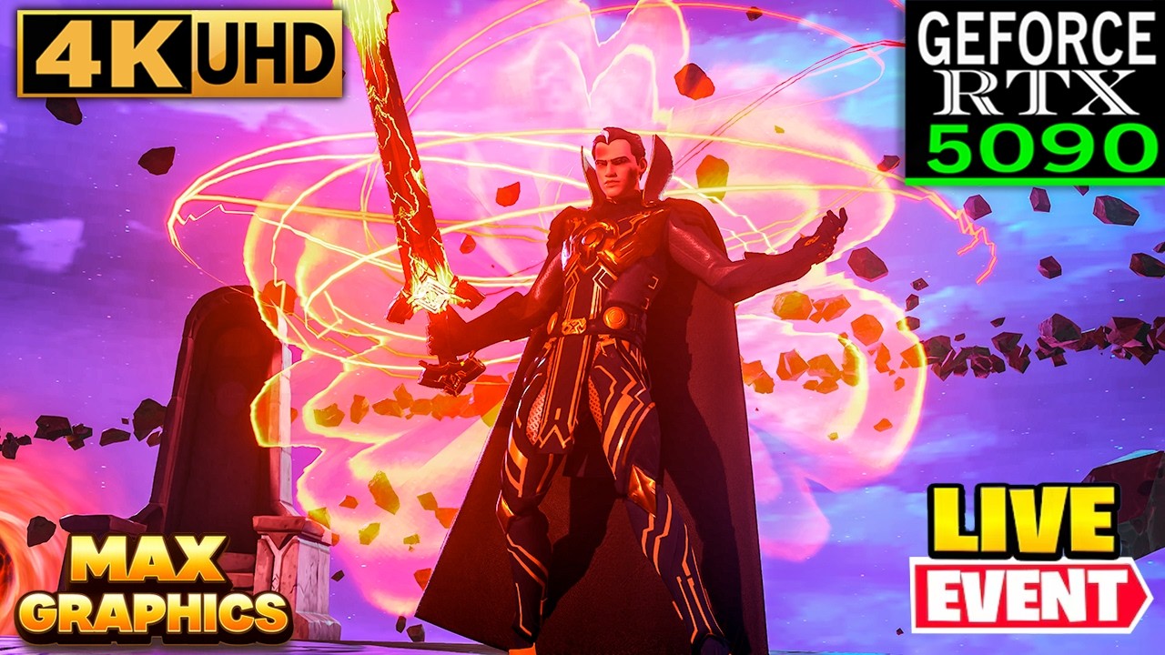 Событие Fortnite BIG BANG LIVE | Графика RTX 5090 4K MAX + трассировка лучей включена #fortnite