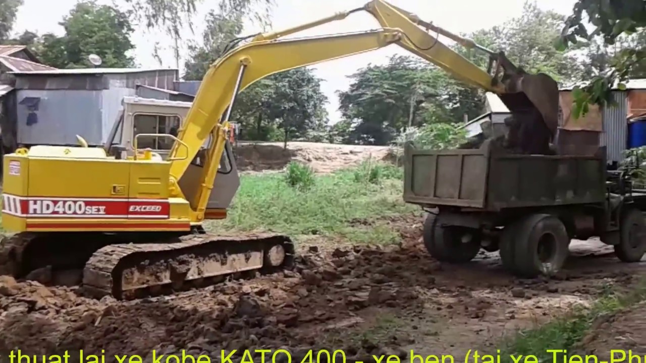 Техника вождения kobe KATO HD400 - самосвал (водитель Tien - Phuc)
