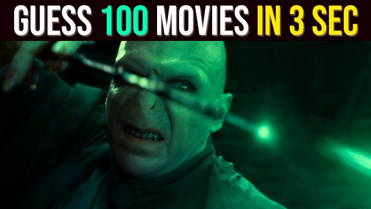 Guess 100 Movies in 3 Seconds | Can You Name These Classic Movie Moments?