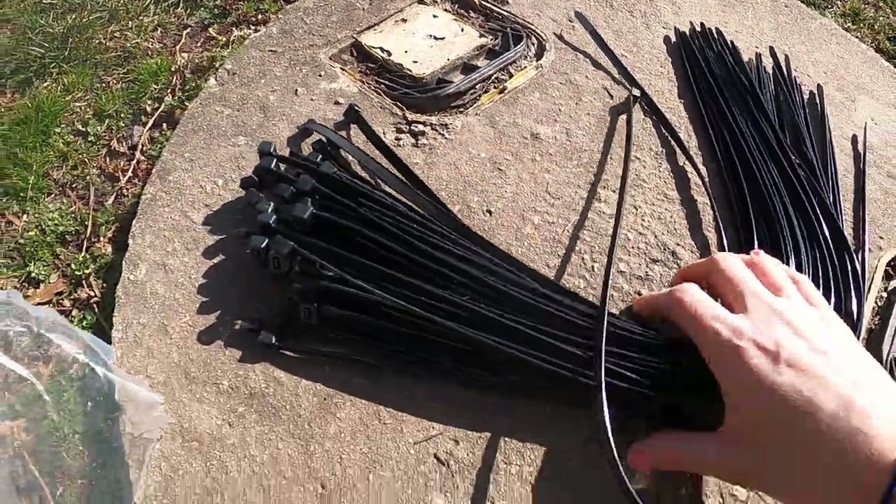 50 Pcs Zip Ties Heavy Duty Strong Large Cable Wire Ties Zip Ties Industrial Sturdy Wire Ties, Awning