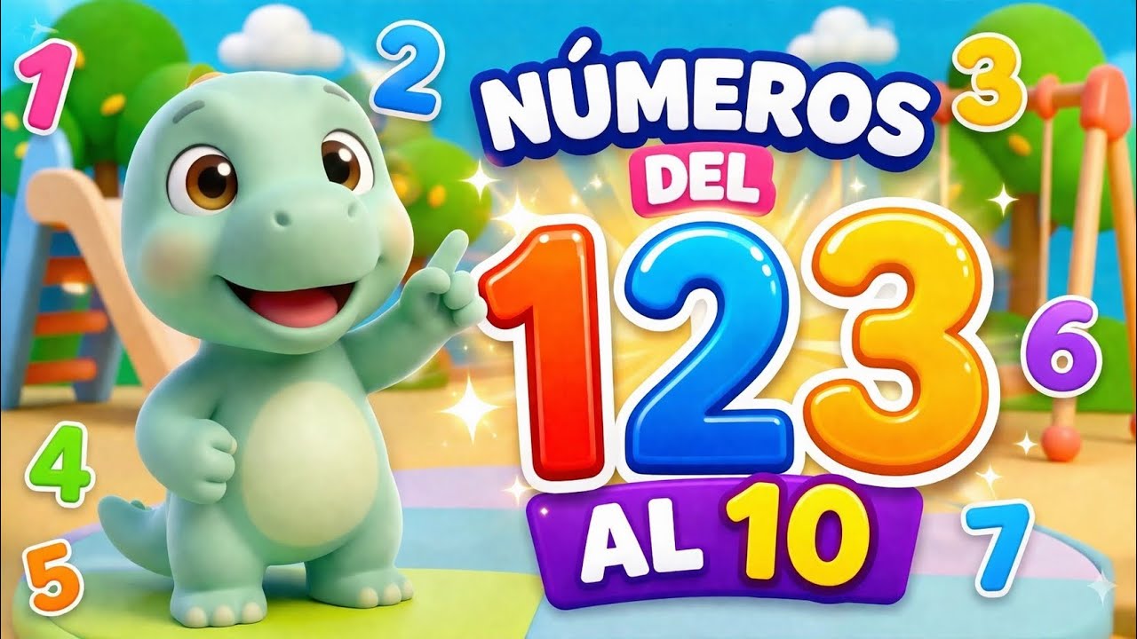Del 1 al 10 para Niños | Aprende a Contar Fácil 🦖