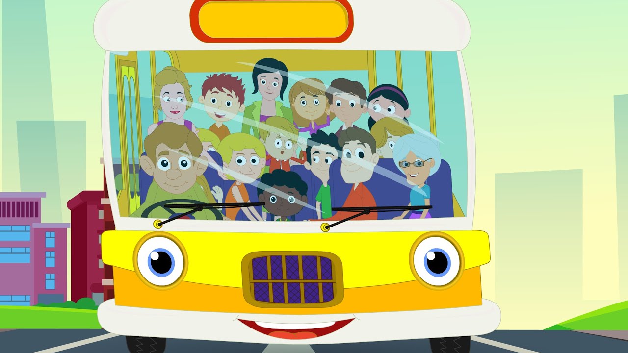 Wheels on the Bus Go Round And Round | Nursery Rhyme Compilation For Children