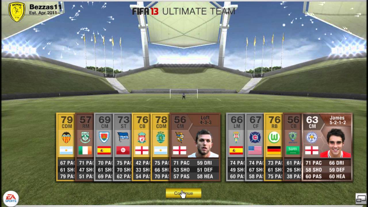Fifa 13 Web App - Starter Packs