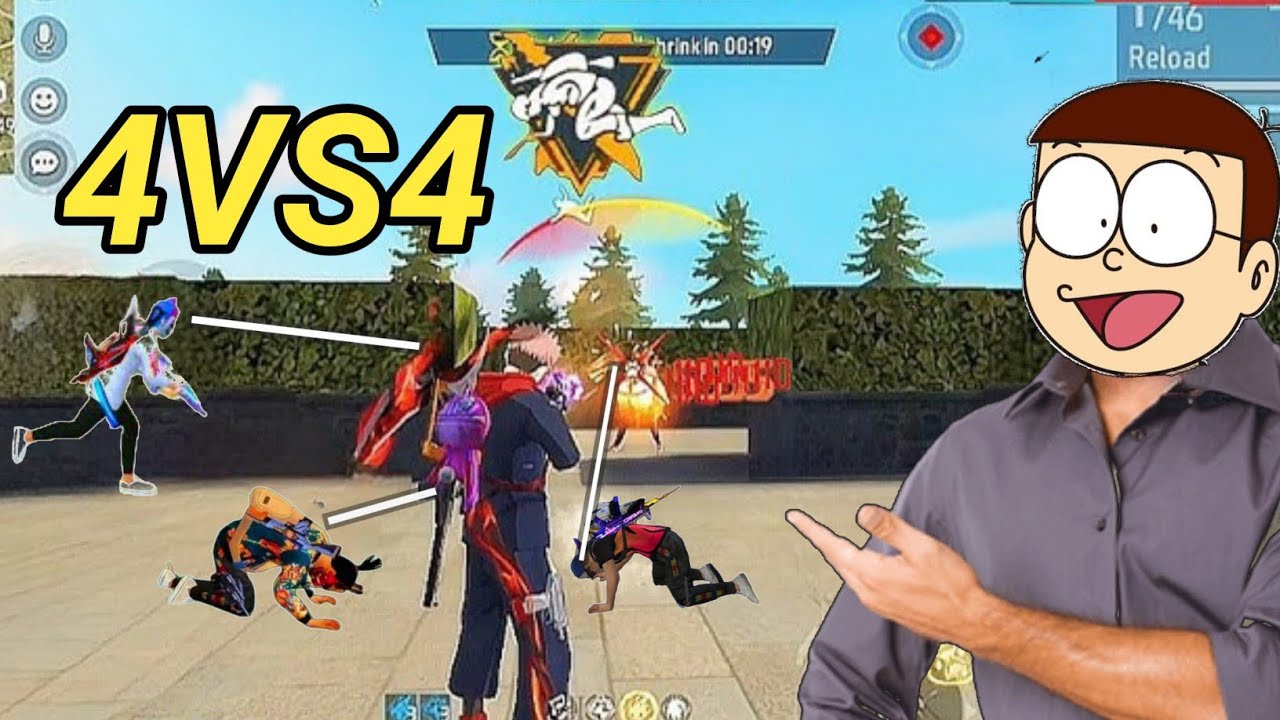 Freefire Rampage 4VS4 Gameplay By Lipubhai - 14 Highest Kill Garenafreefire Viralvideo