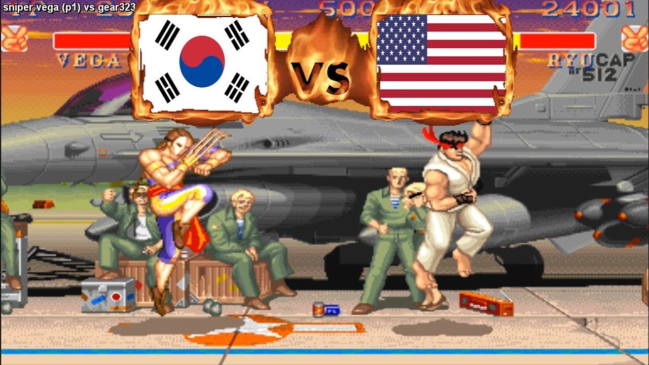 Street Fighter 2 Champion Edition - sniper.vega (KOR) VS (USA) gear323 [Fightcade] ストリートファイター2