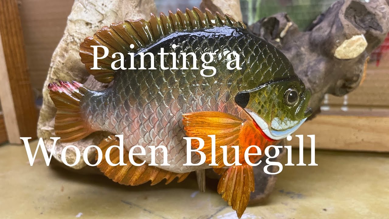 How to Paint a Wood Carved Bluegill