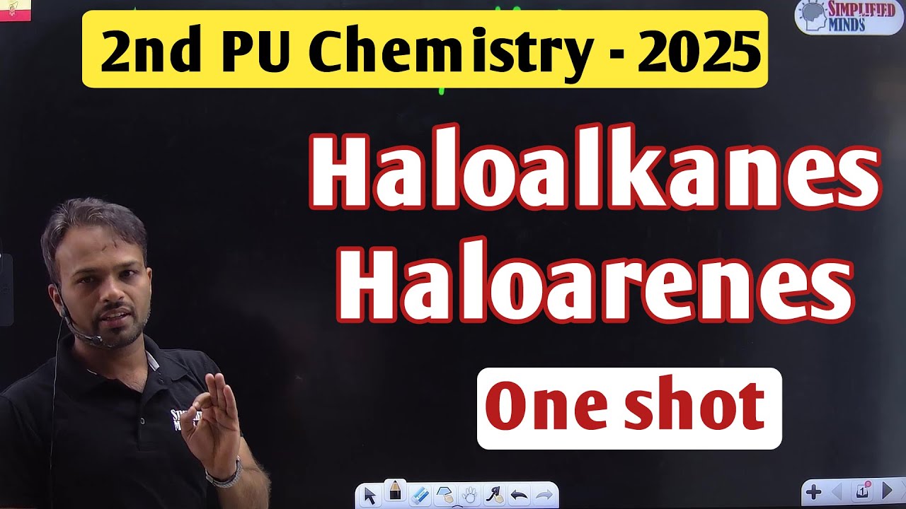 2nd PUC Chemistry Exam 2025 | Haloalkanes Haloarenes | Oneshot | Finally chemistry wait is over :)