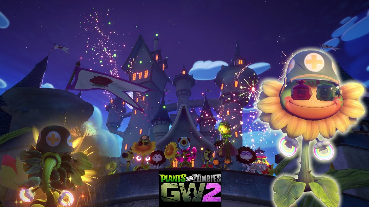 Seeds of Time Night - Plants Defend - Turf Takeover - PVZ Garden Warfare 2 (4K)