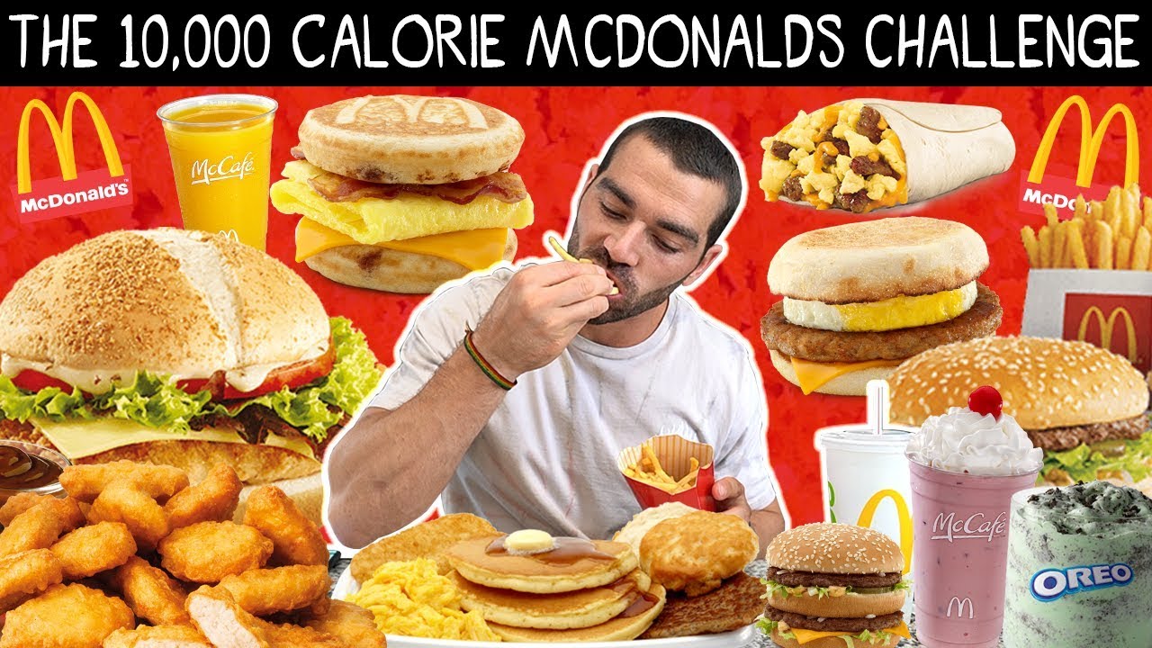10 000 калорий в McDonald's ONLY Challenge | Wicked Cheat Day #93