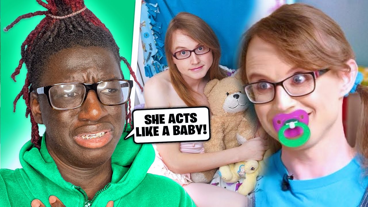 WOMAN HAS STRANGE ADDICTION TO ACTING LIKE A BABY🤦‍♂️