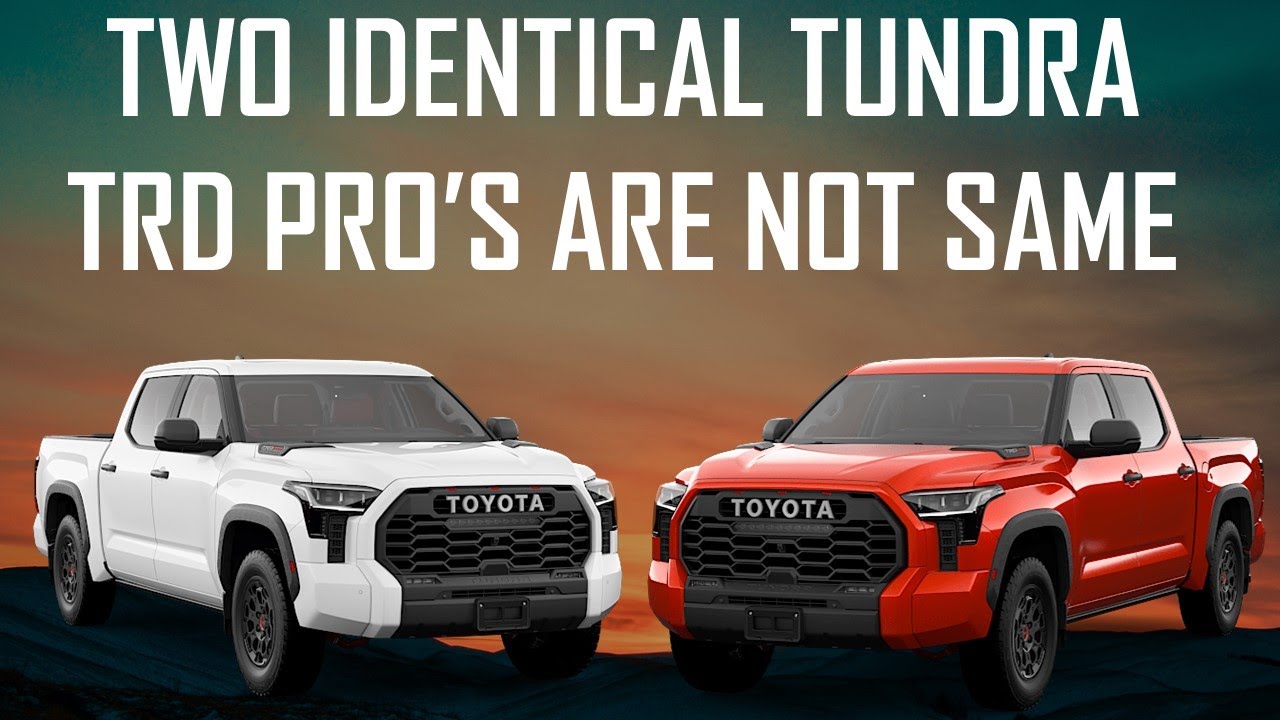 10 отличий между двумя одинаковыми моделями TUNDRA TRD PRO 2022 года // SOLAR OCTANE против WHITE...