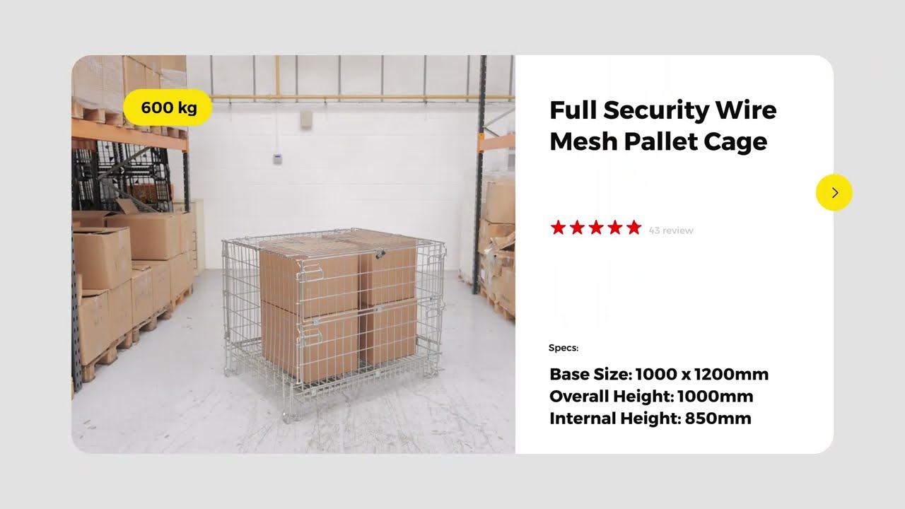 Full Security Metal Wire Mesh Pallet Cage (Hypacage)