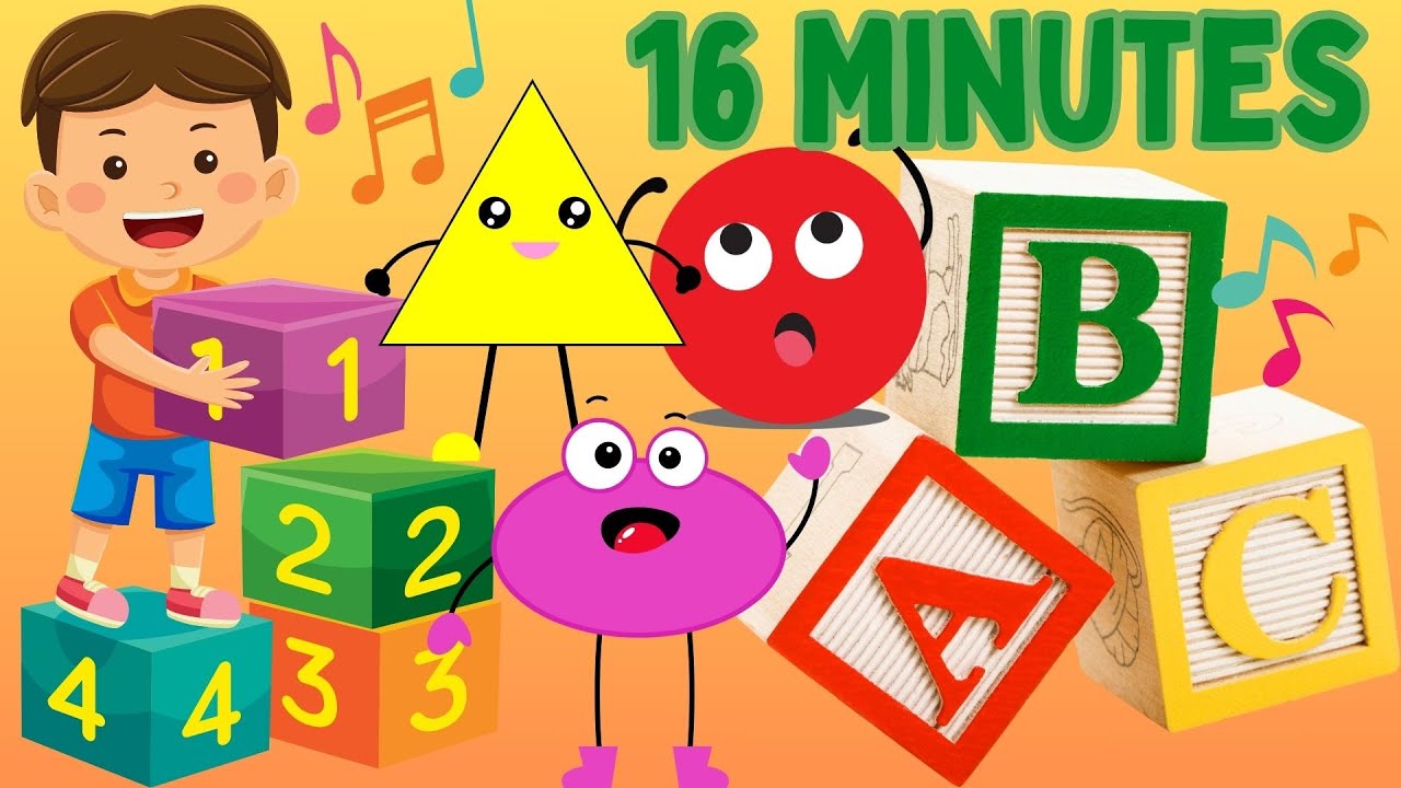 Ultimate Learning Mix, Shapes , Number , and Letters, ABC, Kids Songs, Super Simple Songs