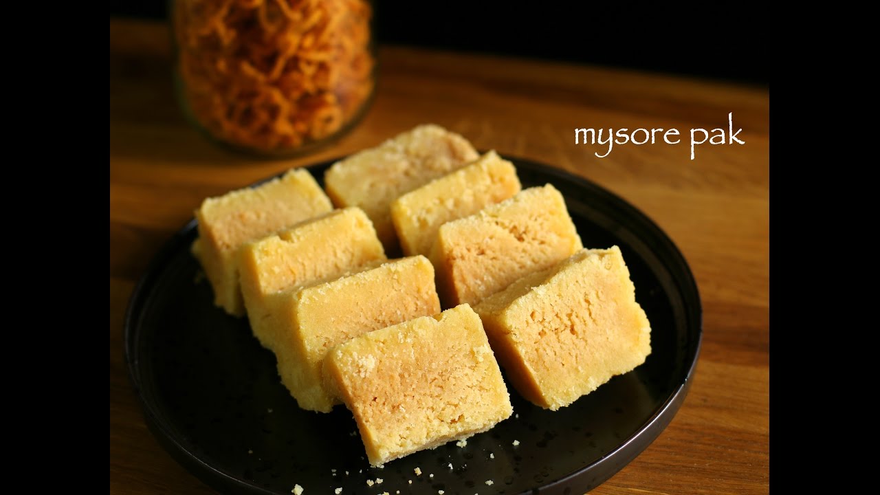 mysore pak recipe | easy homemade mysore pak recipe