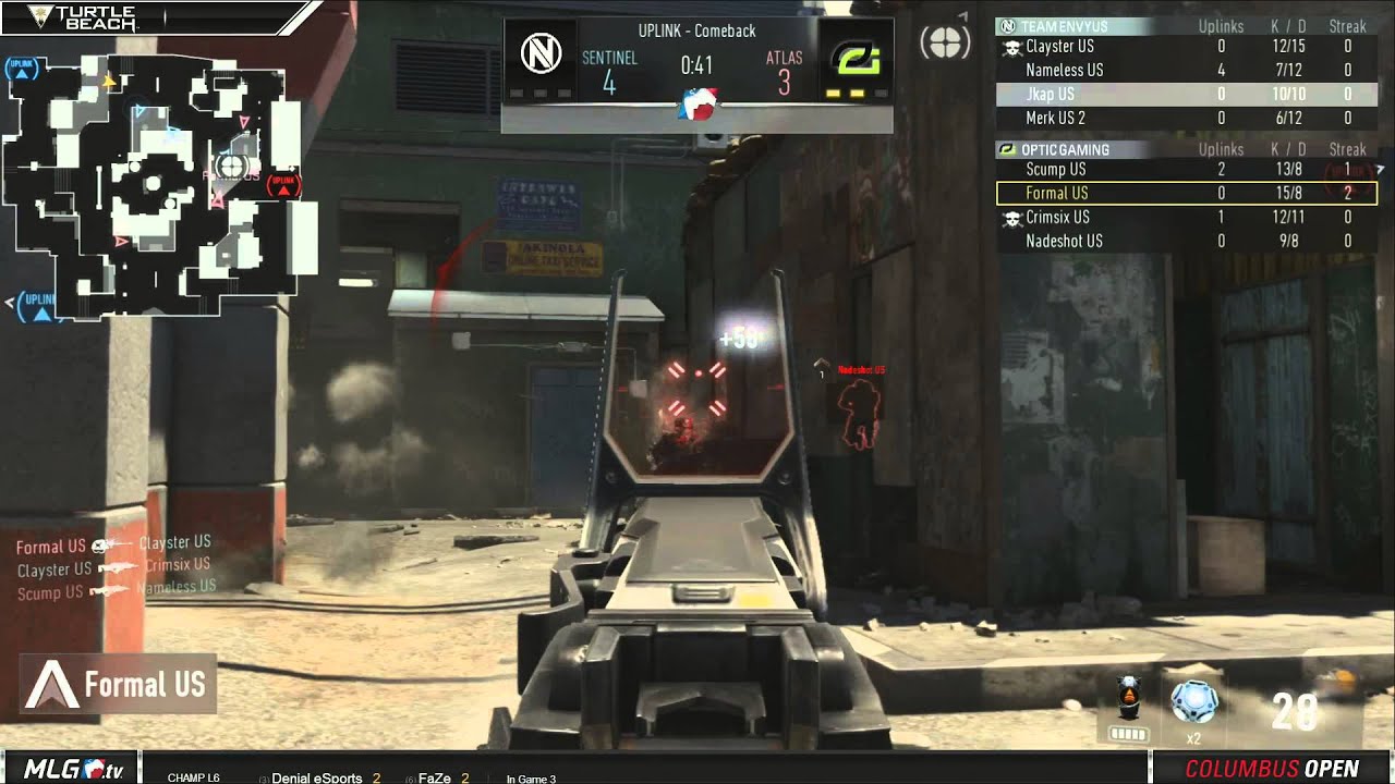 OpTic Gaming vs Team EnVyUs - Game 3 - Winners Semi Finals - MLG Columbus Open