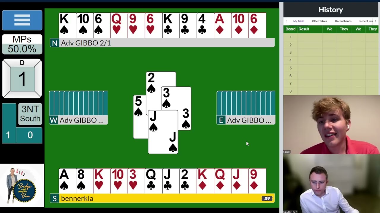 Special expert guest: Finn Kolesnik; world's youngest GLM, Bermuda Bowl World Champion.