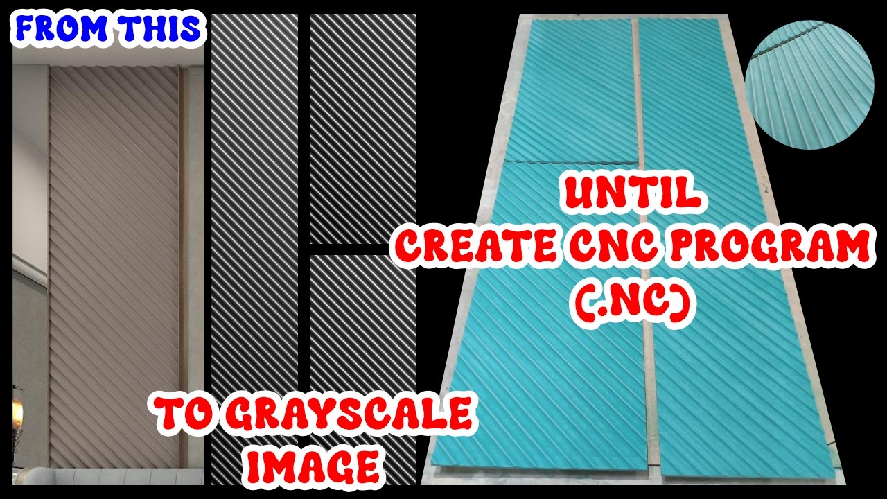 TUTORIAL MAKE GRAYSCALE IMAGE FOR 3D WAVE USING ASPIRE 8.5 UNTIL EXPORT CNC PROGRAM (.NC)