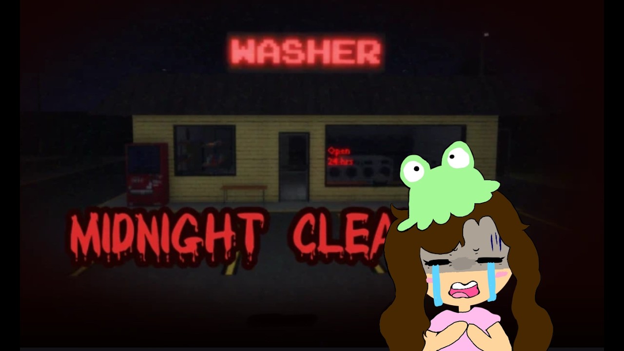Playing a Horror Game on Roblox - Midnight Cleaners