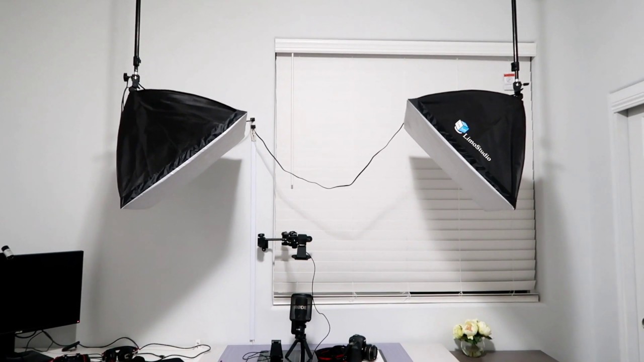 Overhead filming set up