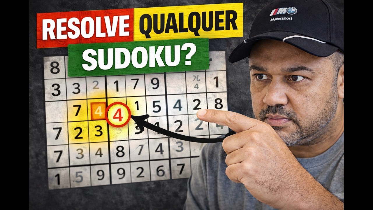 🔥 Como Resolver Qualquer Sudoku (T&eacute;cnica Simples e Eficiente)