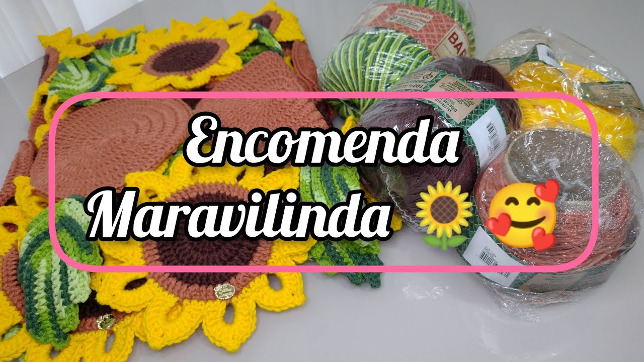 🌻Terminei 😃. Ficaram maravilhosas essas peças #trilhodemesaemcrochê
