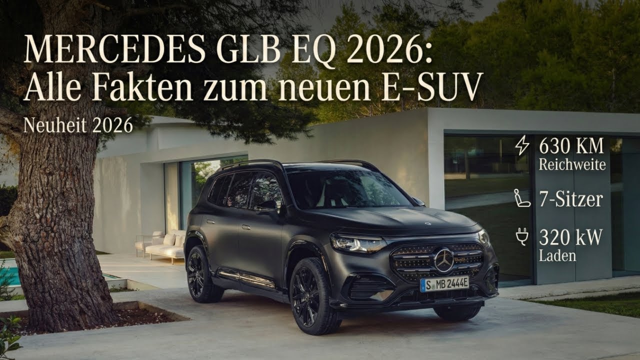 2026 Mercedes GLB EQ (250+ & 350 4Matic) |  85-kWh-Akku & 630 km