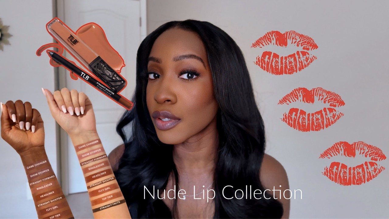 Kolekcja błyszczyk&oacute;w i kontur&oacute;wek do ust The Lip Bar l Swatches l justShanygne