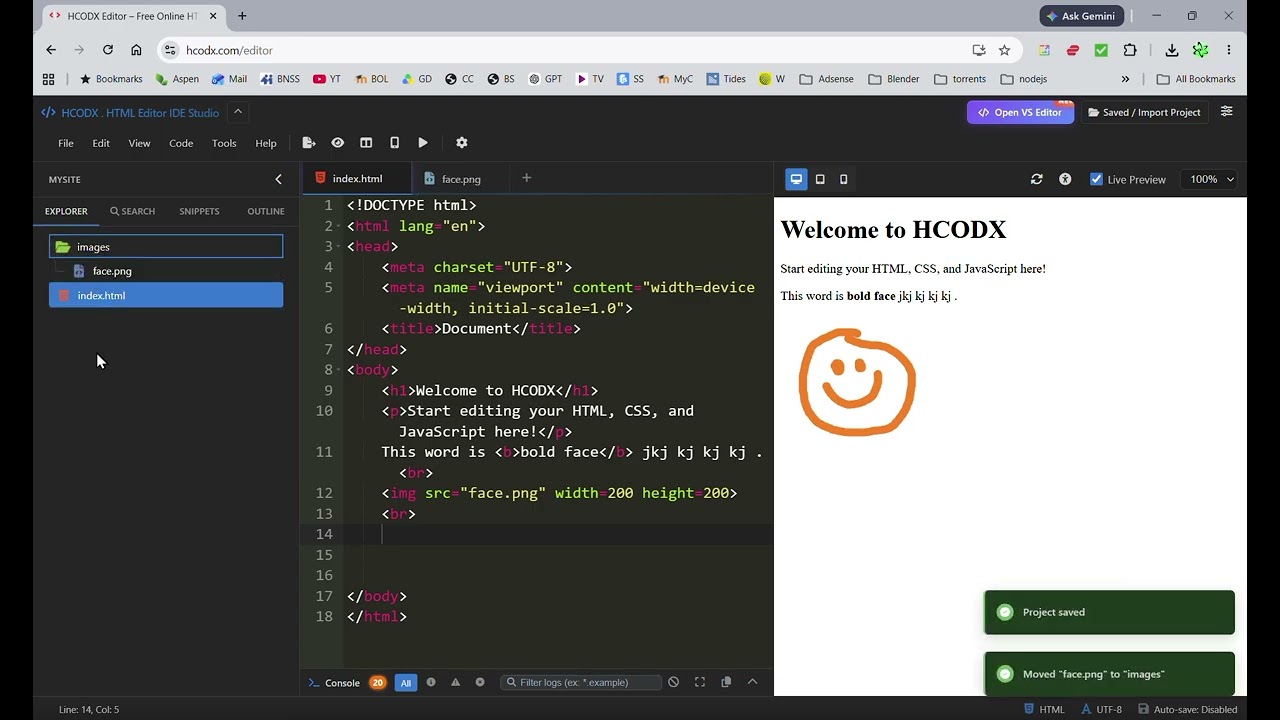 HCODX Adding Images Folders Links