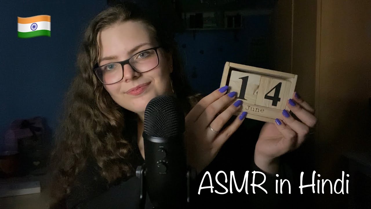 ASMR in Hindi | Ear to Ear Whispering & Wood Tapping | Hindi Trigger Words and Reading 🧡💚