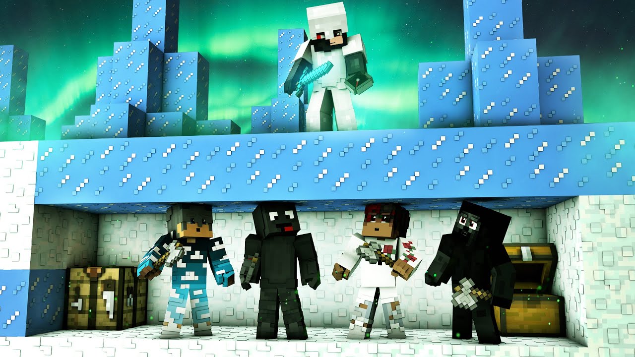TOBIASZ vs 4 SPEEDRUNNERÓW (minecraft manhunt)