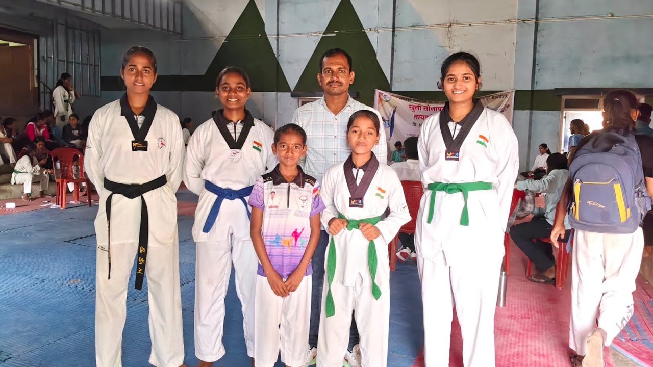 मंद्रूपच्या पाच खेळाडूंची विभागीय तायक्वांडो स्पर्धेसाठी निवड