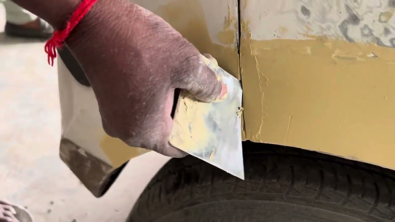 Car putty cleaner (putty applying)