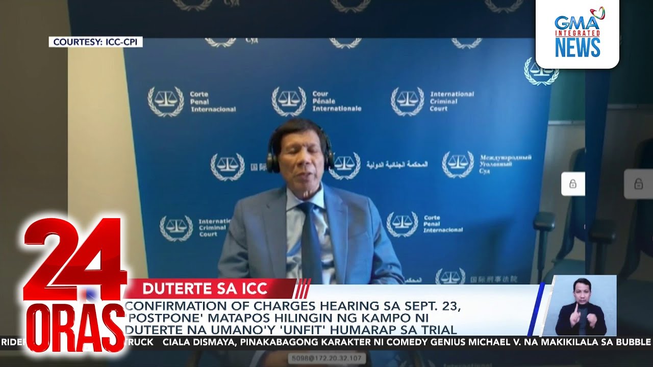 Confirmation of charges hearing sa Sept. 23, ‘postpone’ matapos hilingin ng kampo ni... | 24 Oras