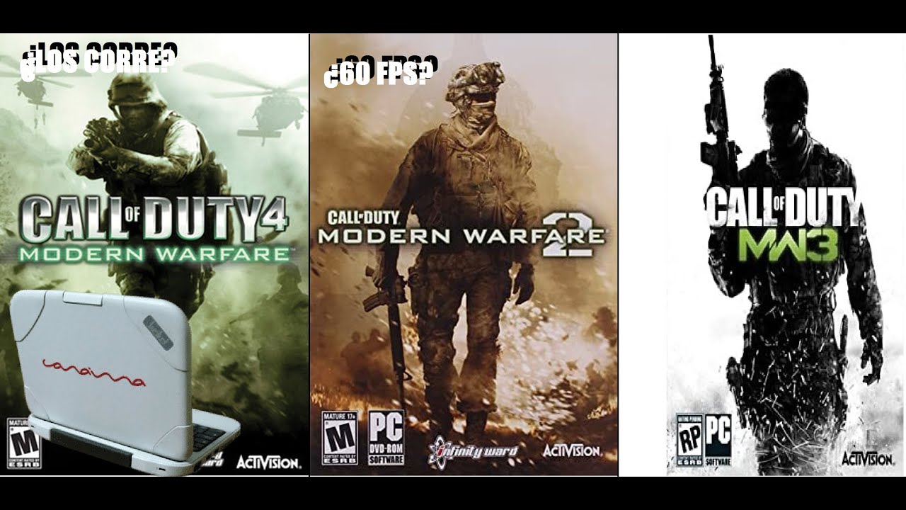 Call Of Duty Modern Warfare (La trilogía) ¿Corren en pc de bajos recursos? Canaima.
