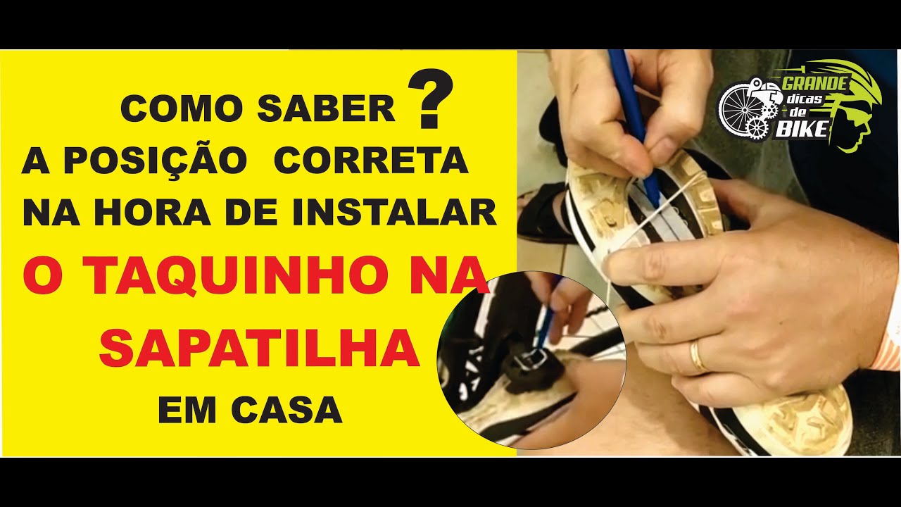 COMO MONTAR O TACO NA SAPATILHA DE BIKE