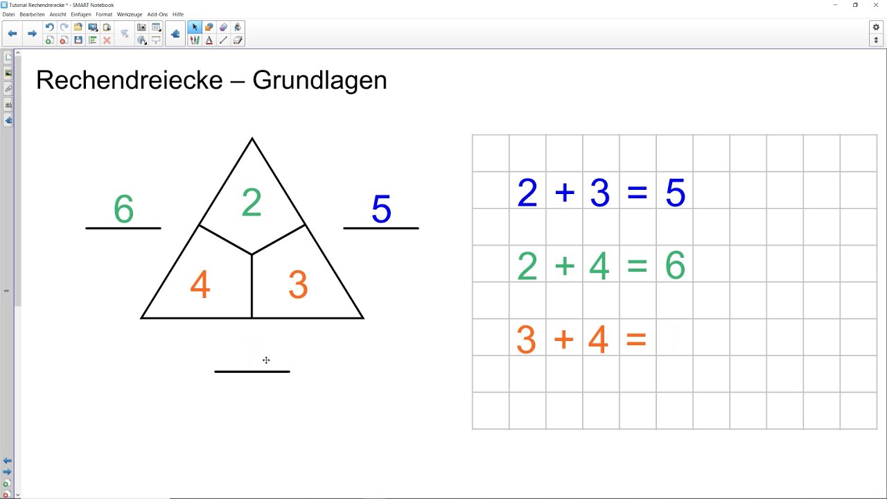 Mathe-Tutorial: Rechendreiecke