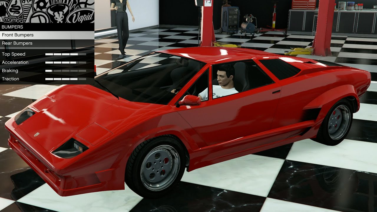 GTA 5 — Кастомизация автомобиля из предыдущего DLC — Pegassi Torero (Lamborghini Countach)