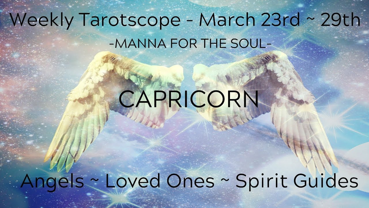 Capricorn **You Are Not Alone!** Weekly Tarotscope March 23rd - 29th